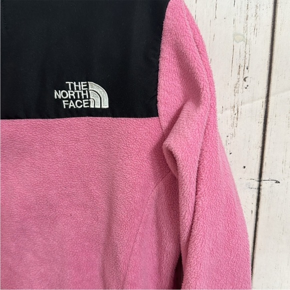 The North Face Fleece Zip Up Jacket Pink Black Size XS - Picture 7 of 8